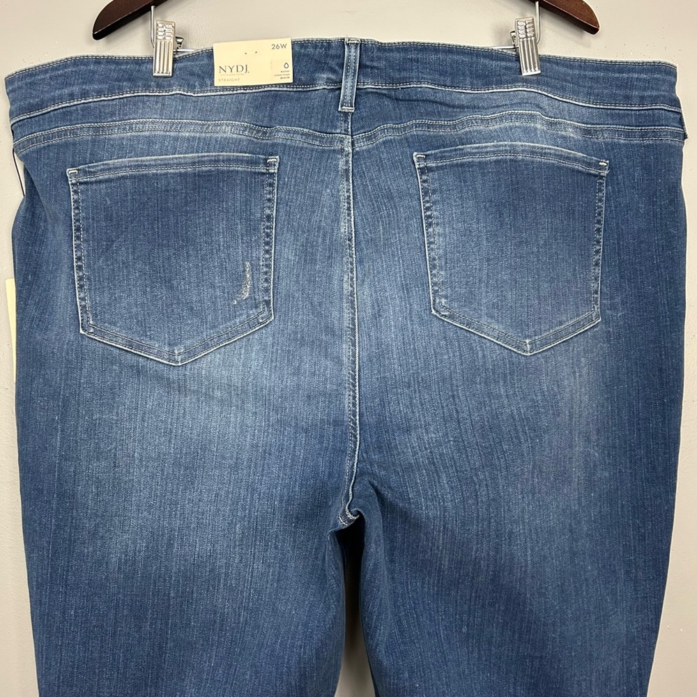 NYDJ Marilyn Straight Ankle Jeans Women’s Plus Size 26W Distressed Stretch Denim - Picture 6 of 10